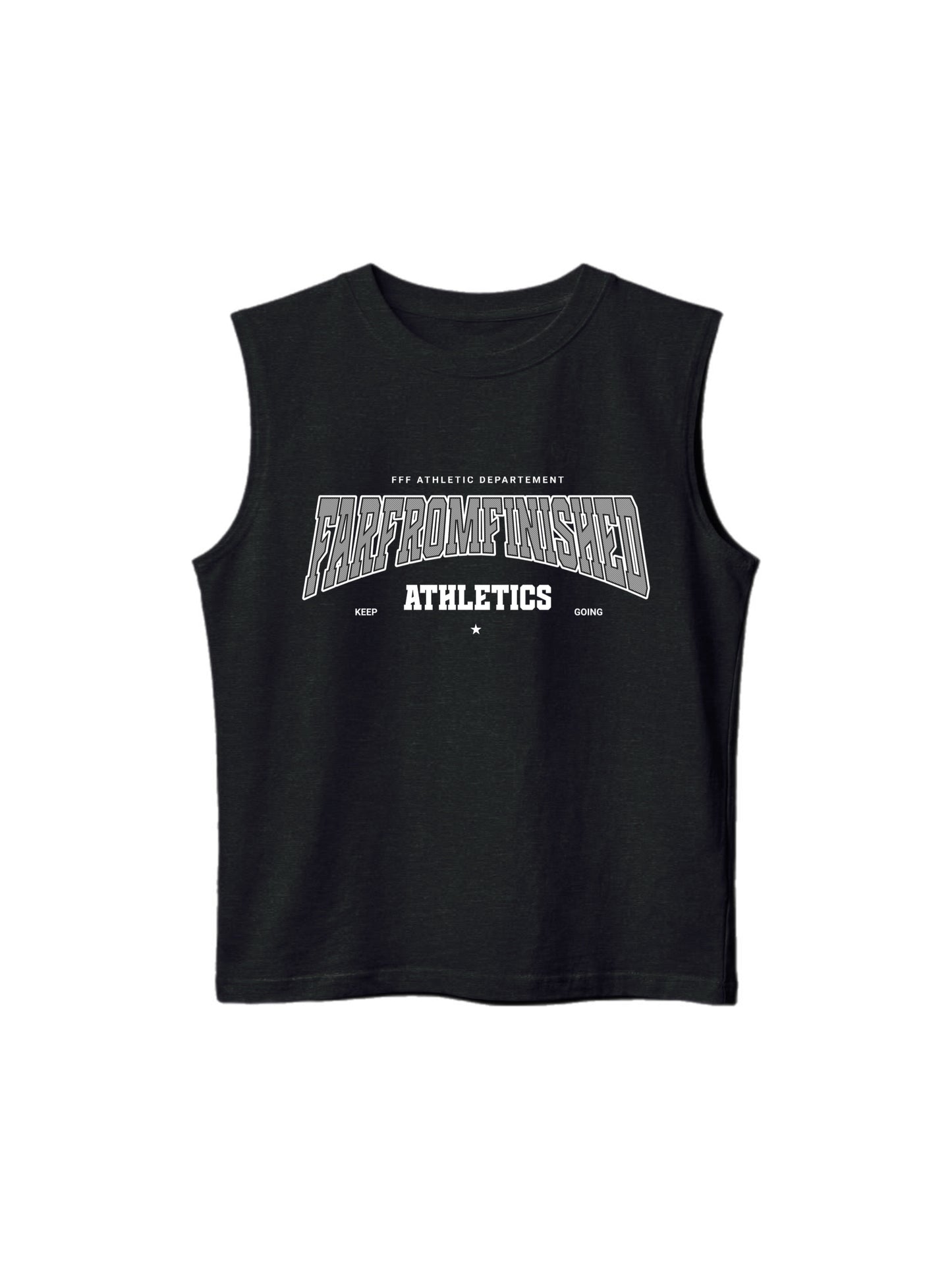 “ATHLETIC DEPT” Cut Off Tee