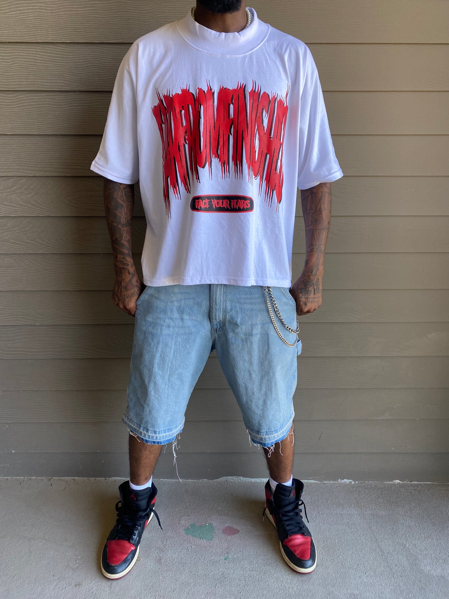 “FACE YOUR FEARS” Seamless Box Tee