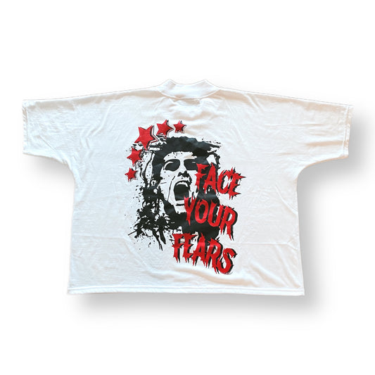“FACE YOUR FEARS” Seamless Box Tee