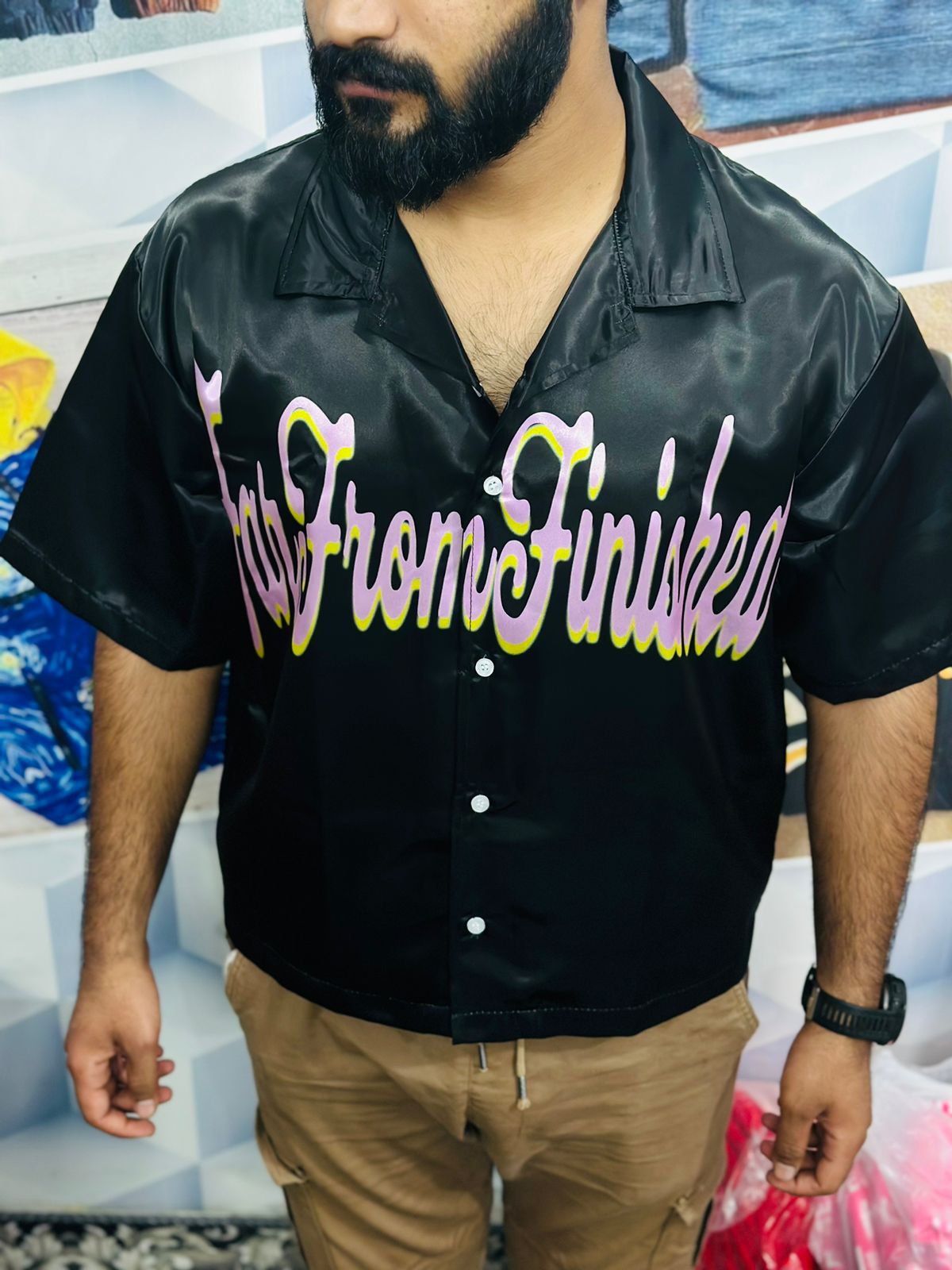 “FOREVER GRATEFUL” Bowling Shirt