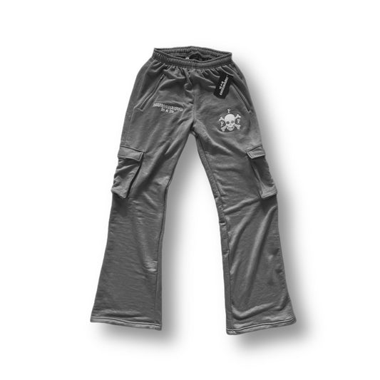 “DO OR DIE” FLARED CARGO SWEATS